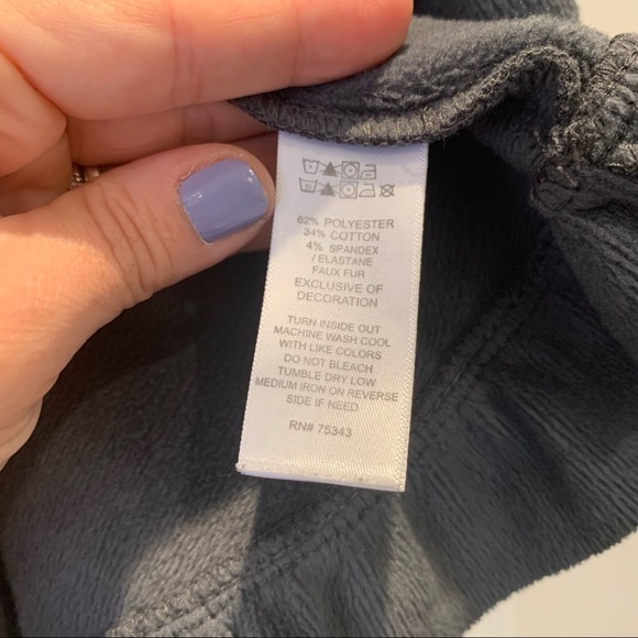 Max Studio Baby Grey Sparkle Hoodie Poncho Cape- 24 Months - Picture 6 of 6